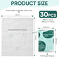 30 Pcs Disposable Flushable Paper Toilet Seat Covers Travel Supplies Essentials for Airplane