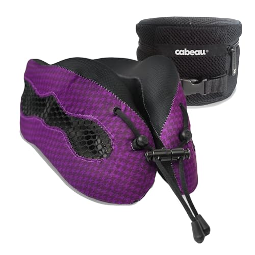 Evolution Cool Long Haul Flight Cooling Travel Neck Pillow with Supportive Memory Foam