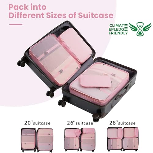 10 Set Packing Cubes Various Sizes Packing Organizer for Travel Accessories Luggage Carry On Suitcase