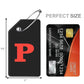 8 Pack Initial Luggage Tags for Suitcases Airplane Travel Essentials (8 Count)