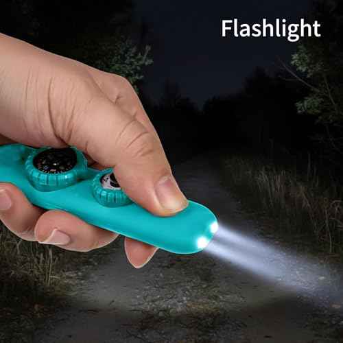 Multifunctional Survival Emergency Whistle for Kids with Compass Hiking Survival