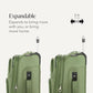 Sion Softside Expandable Spinner Luggage Durable Lightweight Travel Suitcase (3 Count)