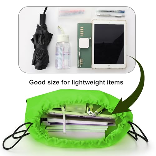 60 Pieces Drawstring Backpack Bags Sports Sackpack Bulk Cinch Gym Bag for Women Men Outdoor Sports Backpack for St. Patrick's Day Gift (60 count)