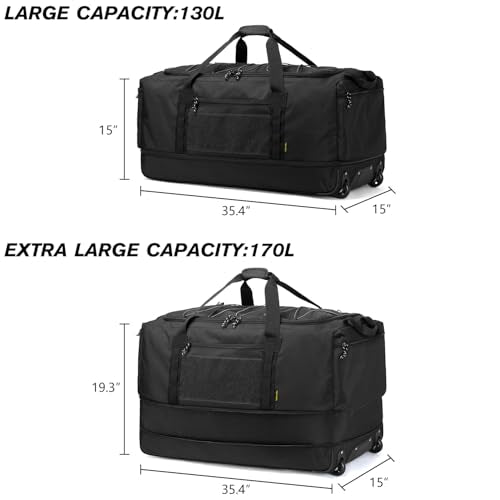Collapsible Duffle Bag with Wheels 130
