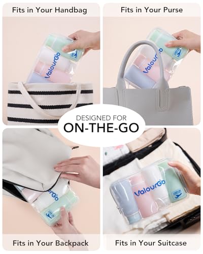TakeToday Travel Bottles for Toiletries 3.4oz 4 Pack (4 Count)
