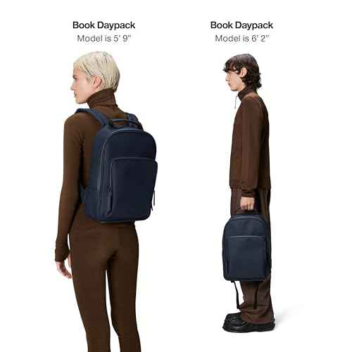 Book Daypack Navy Waterproof Laptop Backpack for Men and Women