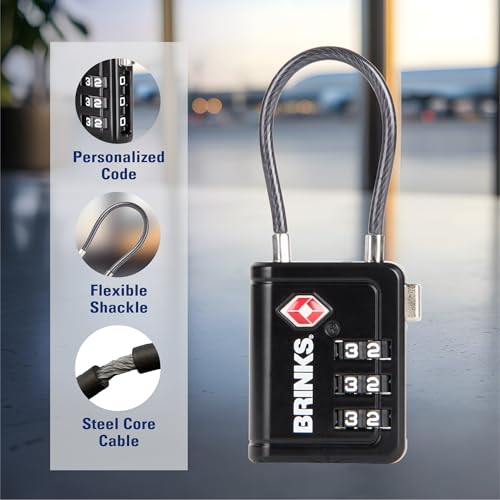 TSA Accepted Indicator Luggage Lock (4 Count)