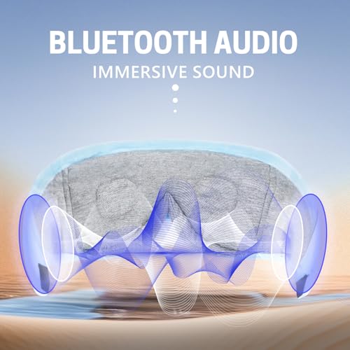 Sleep Mask with Bluetooth Headphones 3D Contour Sleeping Headphones 5.4 Wireless Bluetooth