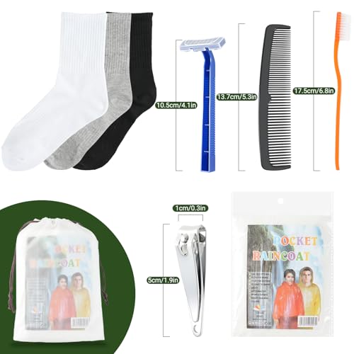 84 Pcs Homeless Care Package Supplies Bulk Hygiene Kits with Nail Clipper (84 Count)