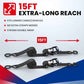 MOCA Heavy Duty Ratchet Straps Tie Down 4 Pack 1.6" x 15ft (4 Count)
