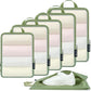 6 Set Ultralight Compression Packing Cubes Packing Organizer for Travel Accessories Luggage Suitcase Backpack