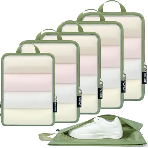6 Set Ultralight Compression Packing Cubes Packing Organizer for Travel Accessories Luggage Suitcase Backpack