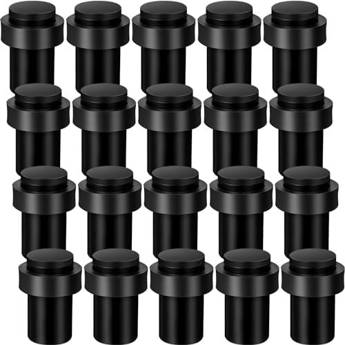 6 Pcs Floor Mounted Door Stopper Stainless Steel (6 Count)