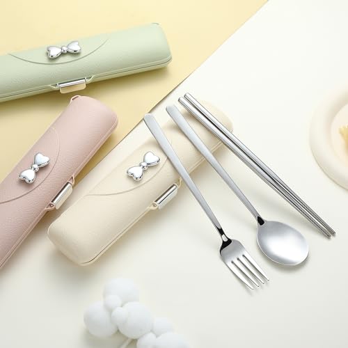 Travel Silverware Set with Case (4 Count)