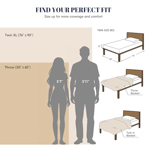 Fleece Blanket Twin Size 76"x90"