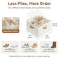 2-Pack 32-Pair Shoe Storage Organizer for Closet, Beige (2 Count)