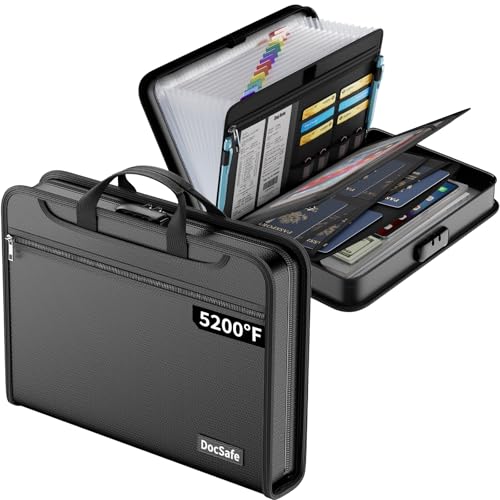 5200°F Accordion File Organizer with Lock