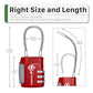 TSA Approved Cable Luggage Locks (2 Count)