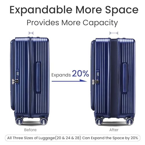3 Piece Luggage Set 100% PC Hardshell (3 Count)