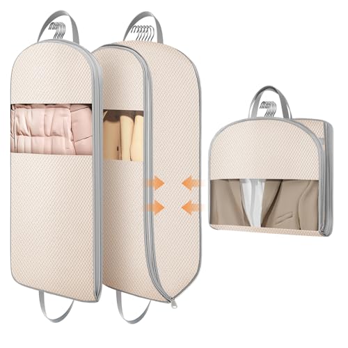 Garment Bags for Hanging Clothes 10" Gusseted (2 Count)