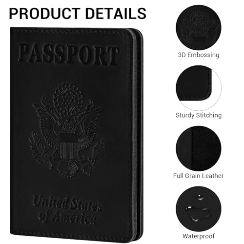Premium Leather Passport Holder Covers