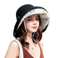 Women Summer Mesh Sun Hats Floppy Wide Brim UV Protection Fishing Hat Beach Hiking Garden Travel Lawn Work Cap Chin Strap
