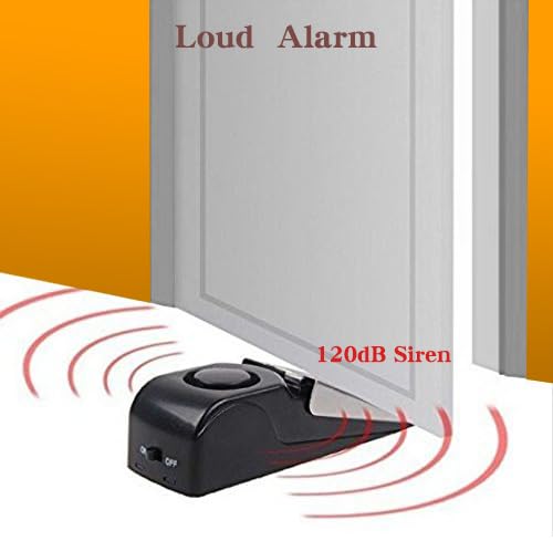 Door Stop Alarm with 120DB Siren Door Stop for Home & Travel (2 Count)