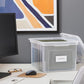 Plastic File Box with Snap Lid (2 Count)