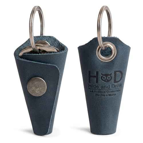 Full Grain Leather Wrap Keychain