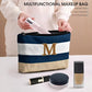Beach Bag Initial Beach Tote with Makeup Bag for Travel