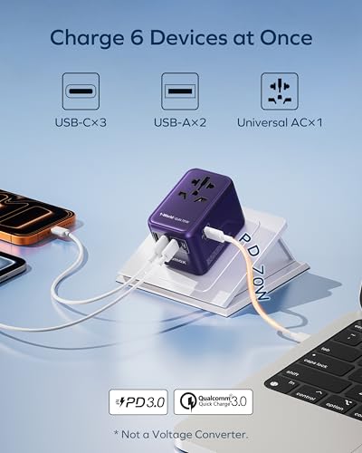 70W GaN Universal Travel Adapter