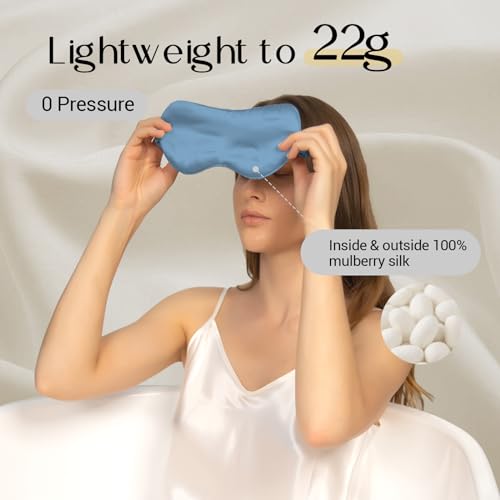 Adjustable 100% 22 Momme Mulberry Silk Sleep Mask