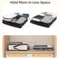 4 Set/6 Set/8 Set Compression Packing Cubes Travel Accessories Expandable Packing Organizers (Half Mesh, 6-Khaki Checkered) (6 Count)