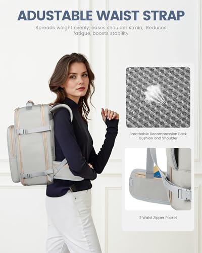 40L Travel Backpack with Waist Strap