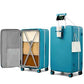 28 Inch Top Opening Checked Luggage with Cup Holder and USB Ports