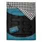 Cotton Flannel Double Sleeping Bag for Adults Machine Washable 2 Person Camping Sleeping Bag Queen Size Waterproof with Compression Sack for Cold Weather 3