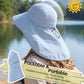 UPF 80+ Sun Hat for Men Women Wide Brim Sun Hat with Neck Flap Summer Beach UV Protection Gardening Fishing Hat