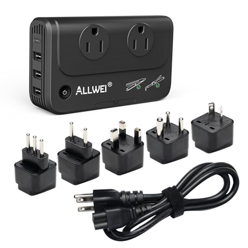 Travel Voltage Converter 220V to 110V Outlet Converter us to Europe
