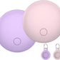 Air Tracker Tags 2-Pack, Item Finders Work for Apple Find My APP(iOS Only) Tracker Tags for Keys, Luggage, Backpack etc,Replaceable Battery, IP67 Waterproof with Holder Keychain, Pink and Light Purple
