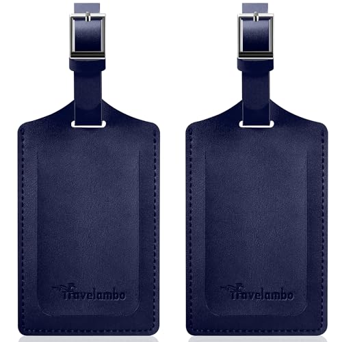 2 Pack Luggage Tags for Suitcases Airplane Travel Essentials (2 Count)