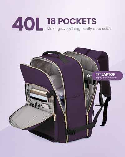 40L Travel Backpack Flight Approved Carry on Backpack