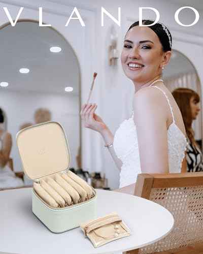 Jewelry Box Travel with Clear 6 Velvet Bags