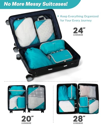 Compression Packing Cubes for Travel (10 Count)
