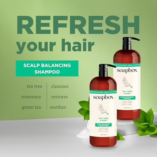 Tea Tree & Mint Shampoo for Dry Scalp (33.8 Fl Oz)
