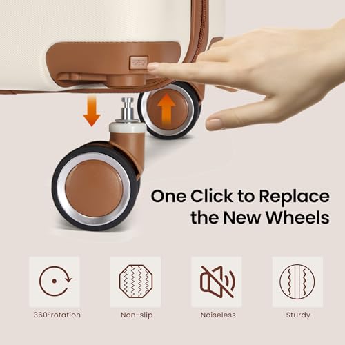 Luggage Sets 3 Piece with Spinner Wheel (3 Count)