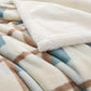 Super Soft Faux Rabbit Fur Sherpa Fleece Throw Blanket