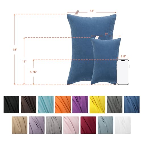 Tiny Pillows Down Alternative 7"x11" Microfiber Mini Pillow for Travel (2 Count)