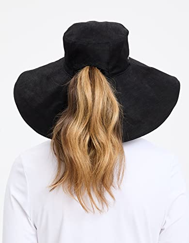 Women's Ultra Wide Cotton Linen Hat UPF 50+