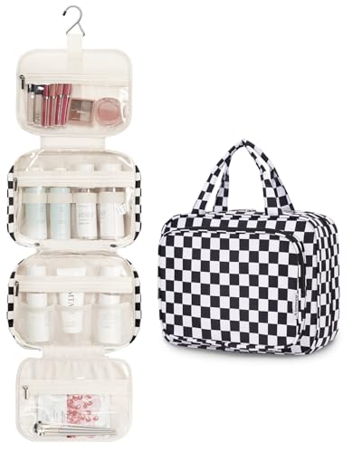 Hanging Toiletry Bag for Women Travel Makeup Bag Organizer Toiletries Bag for Travel Size Essentials Accessories Cosmetics