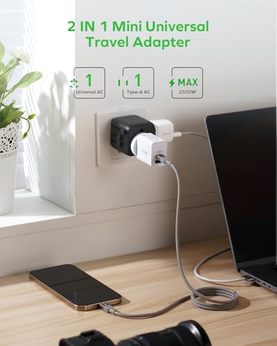 Mini Universal Travel Adapter for US